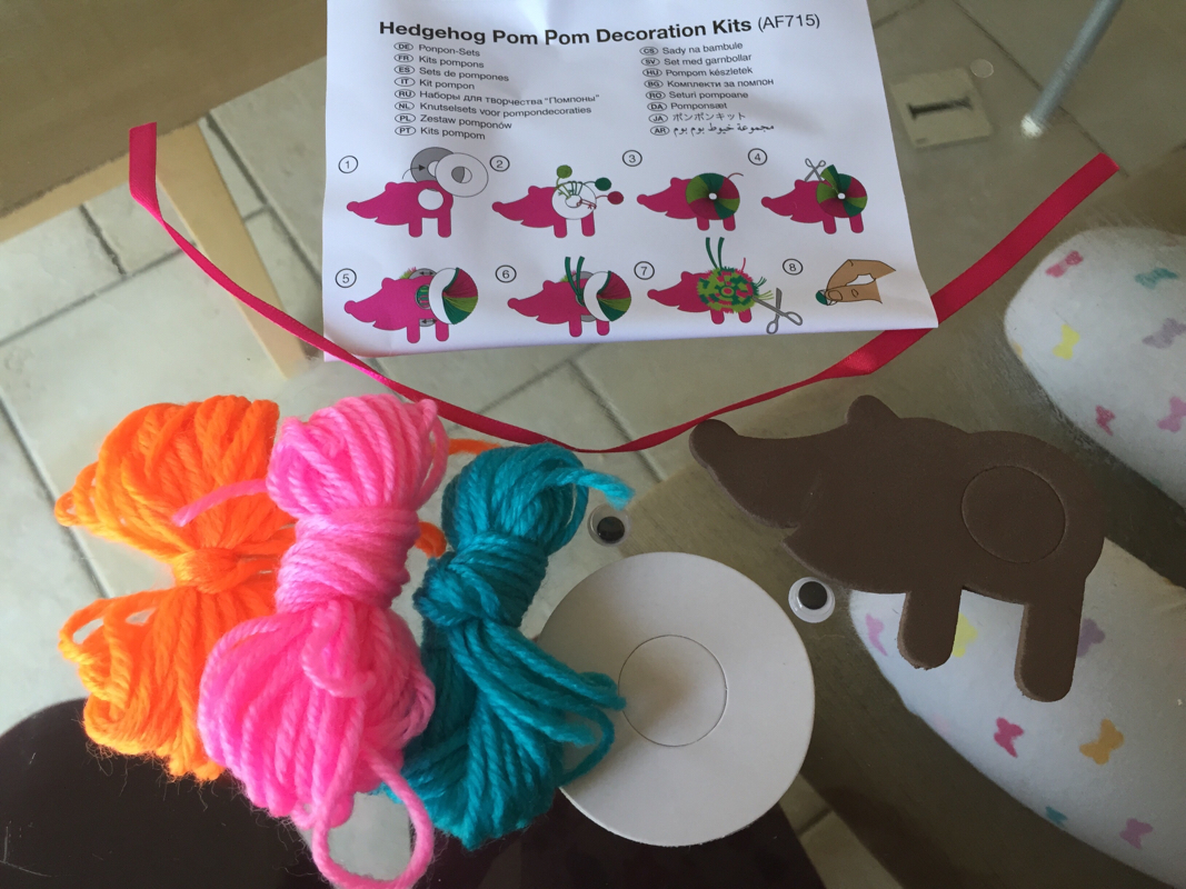 DIY Pompom starter kit - pink, grey and white • The January Rose