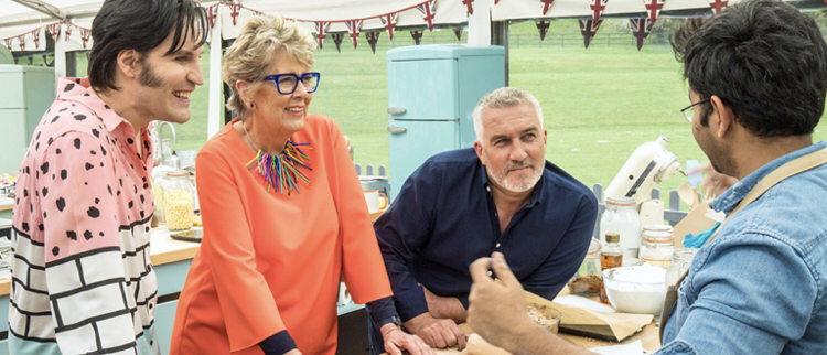 The Great British Bake Off picture of judging