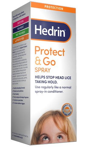 Hedrin Protect & Go headlice repellent spray picture