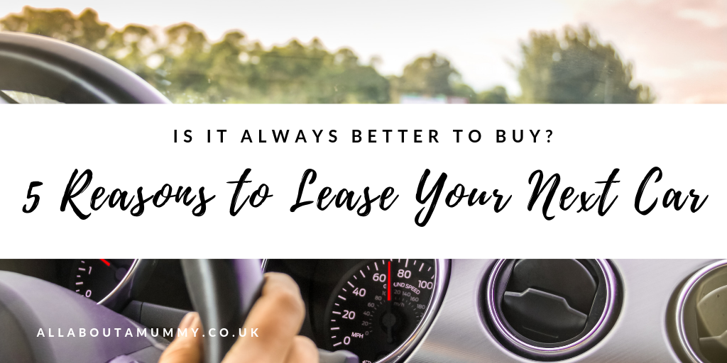 Picture of dashboard with blog post title: Is It Always Better To Buy? 5 Reasons To Lease Your Next Car