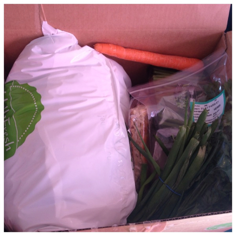 Picture of Hello Fresh inside of delivery box