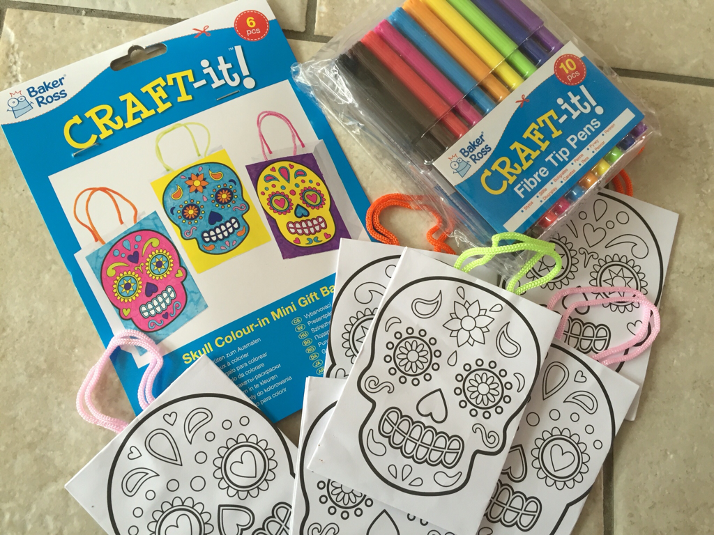 Skull Colour in Mini Gift Bags Picture