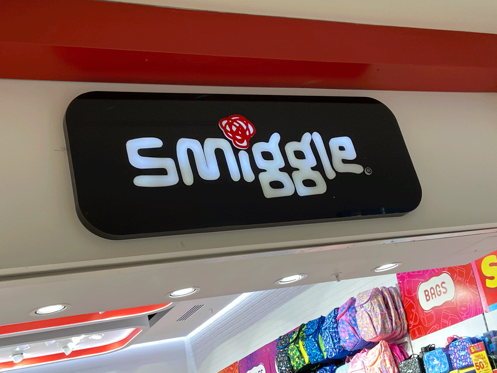 Picture of Smiggle back to school range with blog post title Back to School With Smiggle across