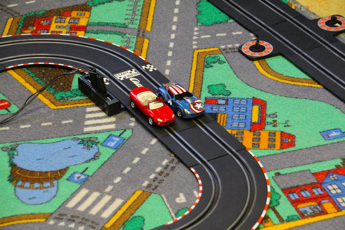 Picture of toy car race track