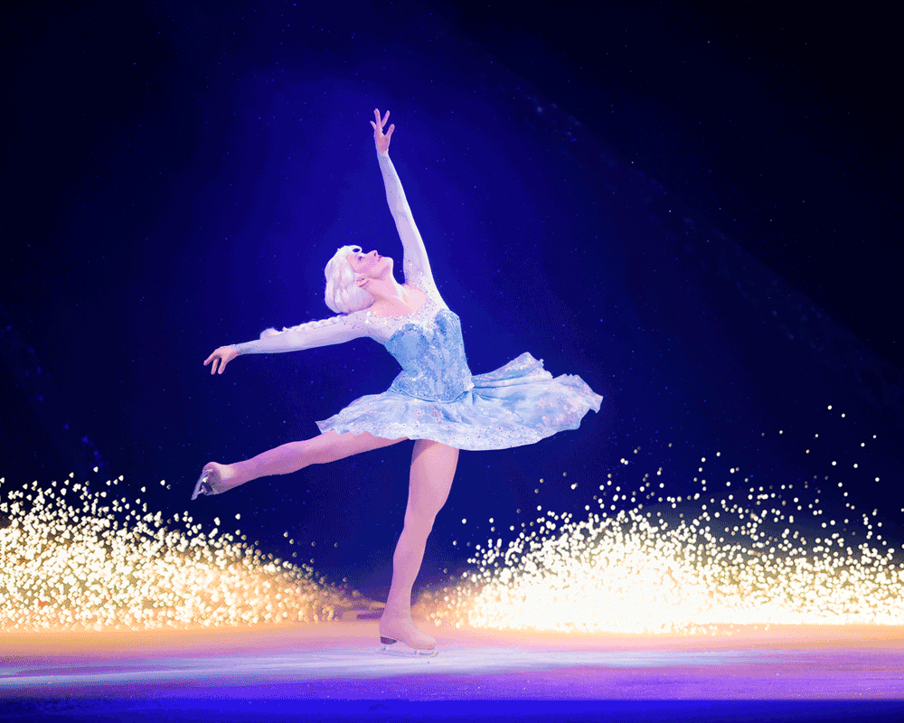 Picture of Elsa skating in Disney On Ice presents Passport to Adventure at O2