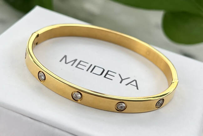 Picture of Meideya Jewelry ollie solitaire bangle