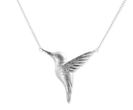 Picture of silver Hummingbird necklace