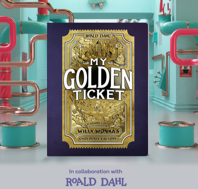 Picture of My Golden Ticket book from Wonderbly