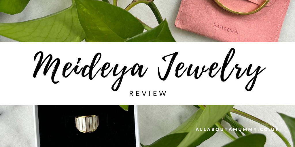 Picture of Meideya Jewelry with blog post title Meideya Jewery review overlay