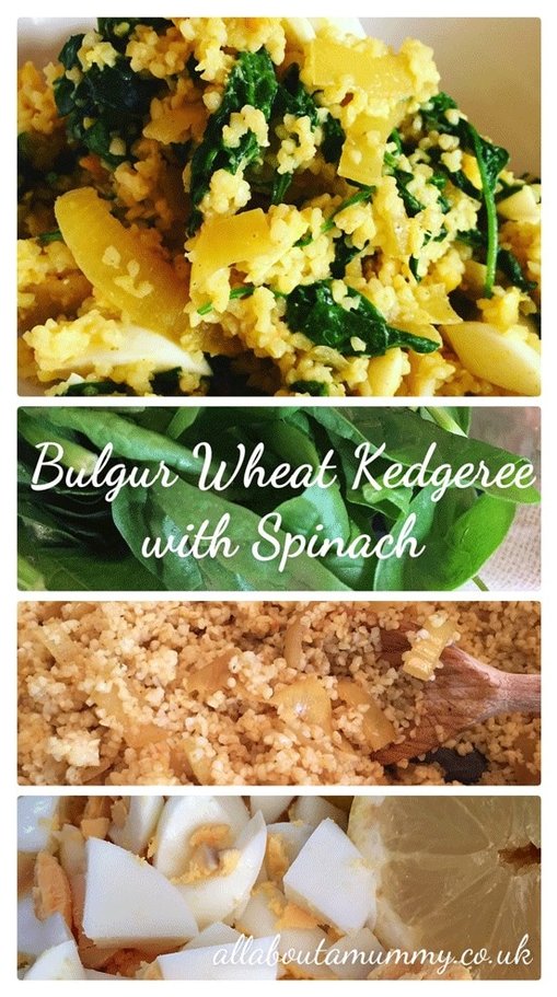 Picture Bulgur Wheat Kedgeree with spinach recipe