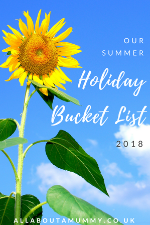 Our Summer Holiday Bucket List blog post