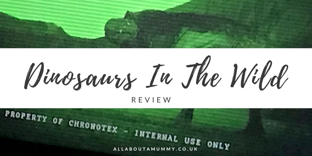 Picture of a CCTV dinosaur with Dinosaura In The Wild Review title overlay